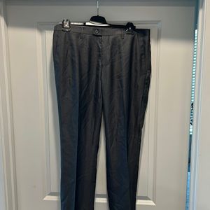 Eddie Domani 34/32 Gray Metallic Dress Pants